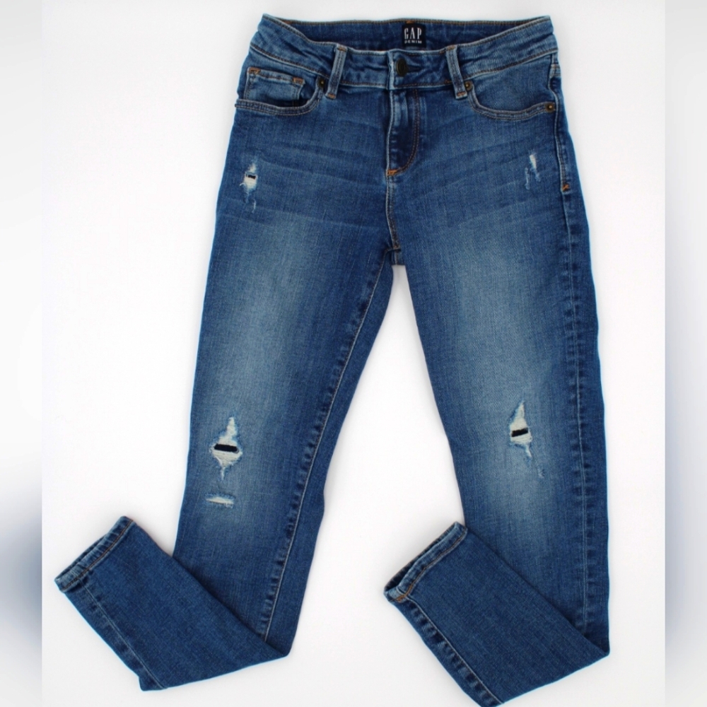 GAP Kids Distressed Blue Jeans